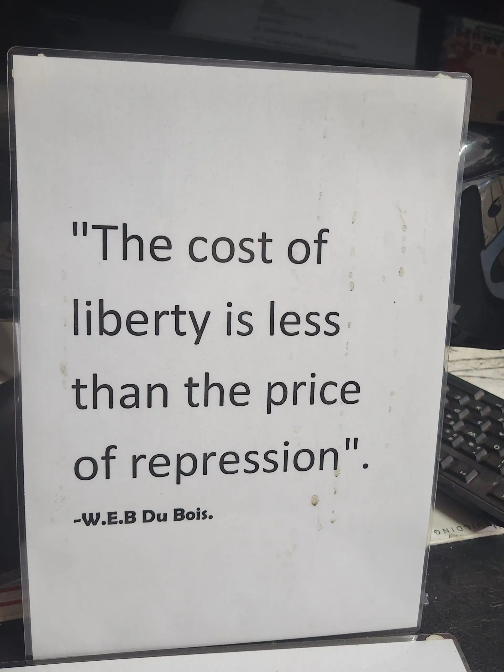Quote on liberty and repression