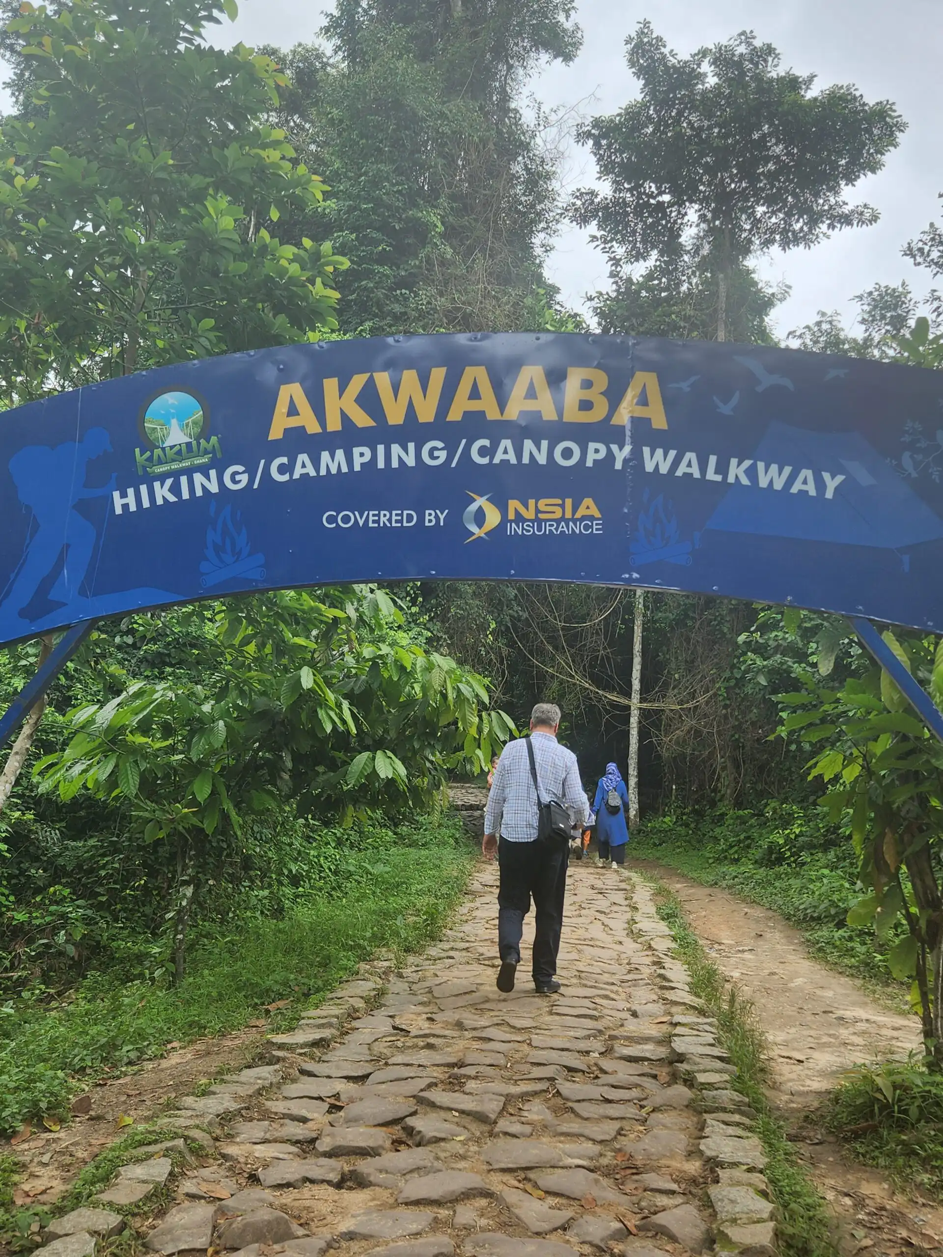 Canopy walkway entrance arch