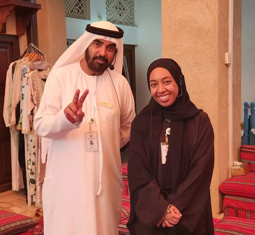 Man and woman smiling